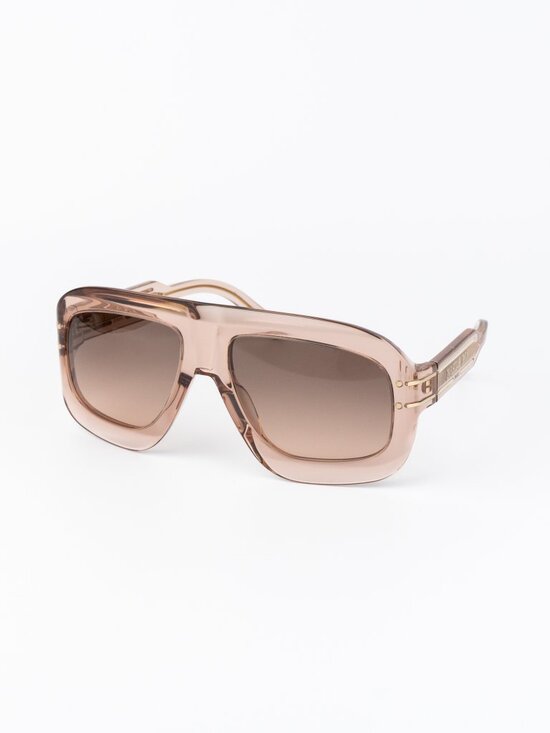 Dior Women Sunglasses Transparent Pink Gradient Shield DIORSIGNATURE M1U 40F1 main image 4
